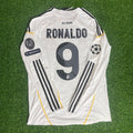 Cristiano Ronaldo Number 9 Debut White Football Jersey – Back View