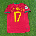2006 Portugal World Cup Cristiano Ronaldo Patch Retro Football Jersey – Back View
