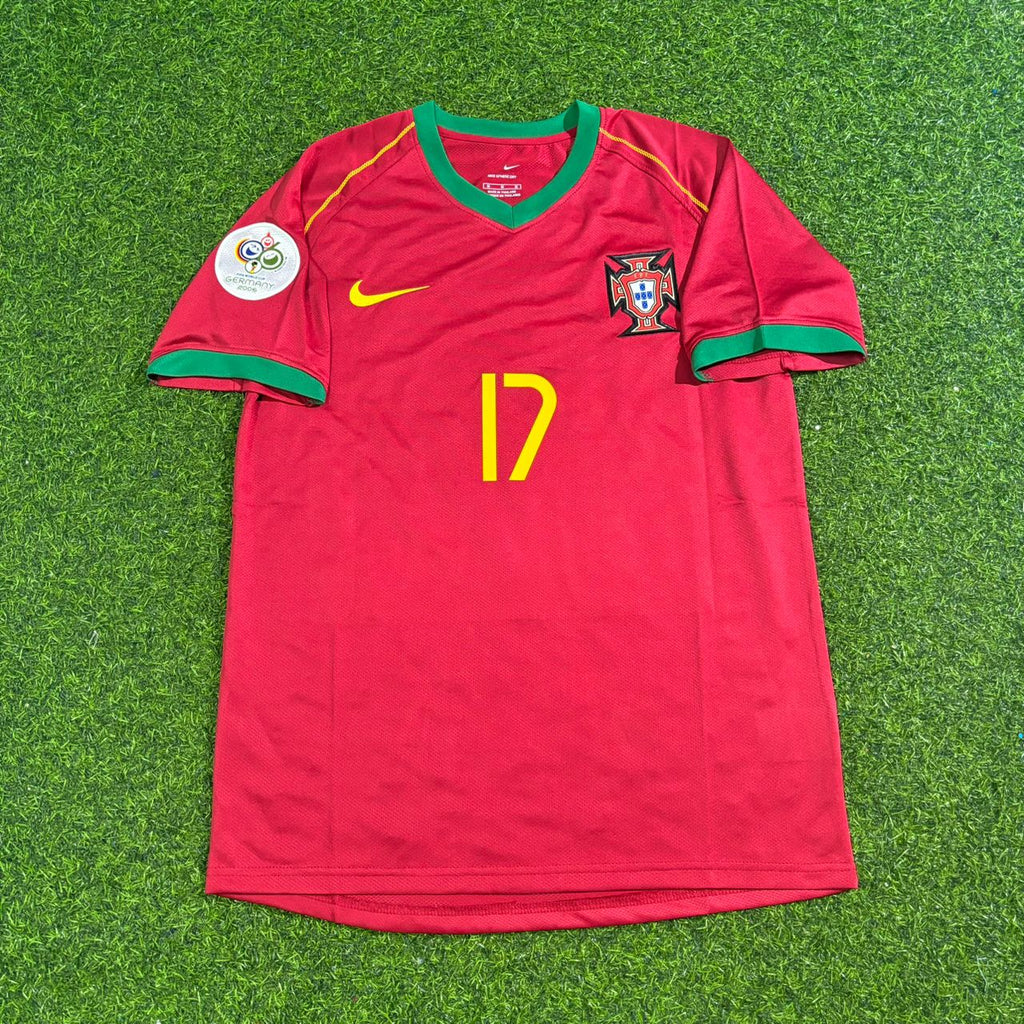 2006 Portugal World Cup Cristiano Ronaldo Patch Retro Football Jersey – Front View