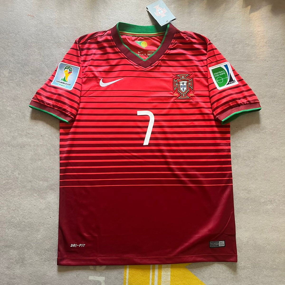 Cristiano Ronaldo Portugal 2014 World Cup Retro Jersey – 5