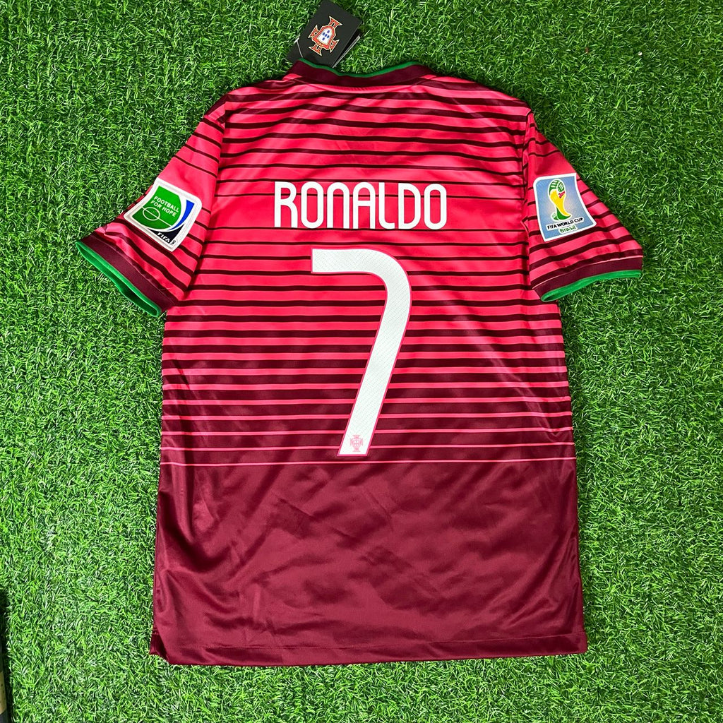 Cristiano Ronaldo Portugal 2014 World Cup Retro Jersey – Back View