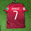 Cristiano Ronaldo Portugal 2014 World Cup Retro Jersey – Back View