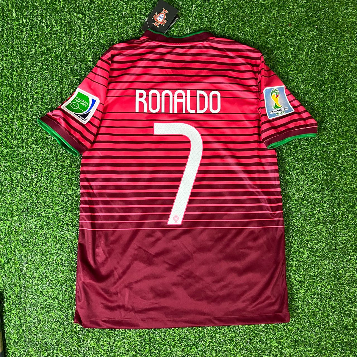Cristiano Ronaldo Portugal 2014 World Cup Retro Jersey – Back View