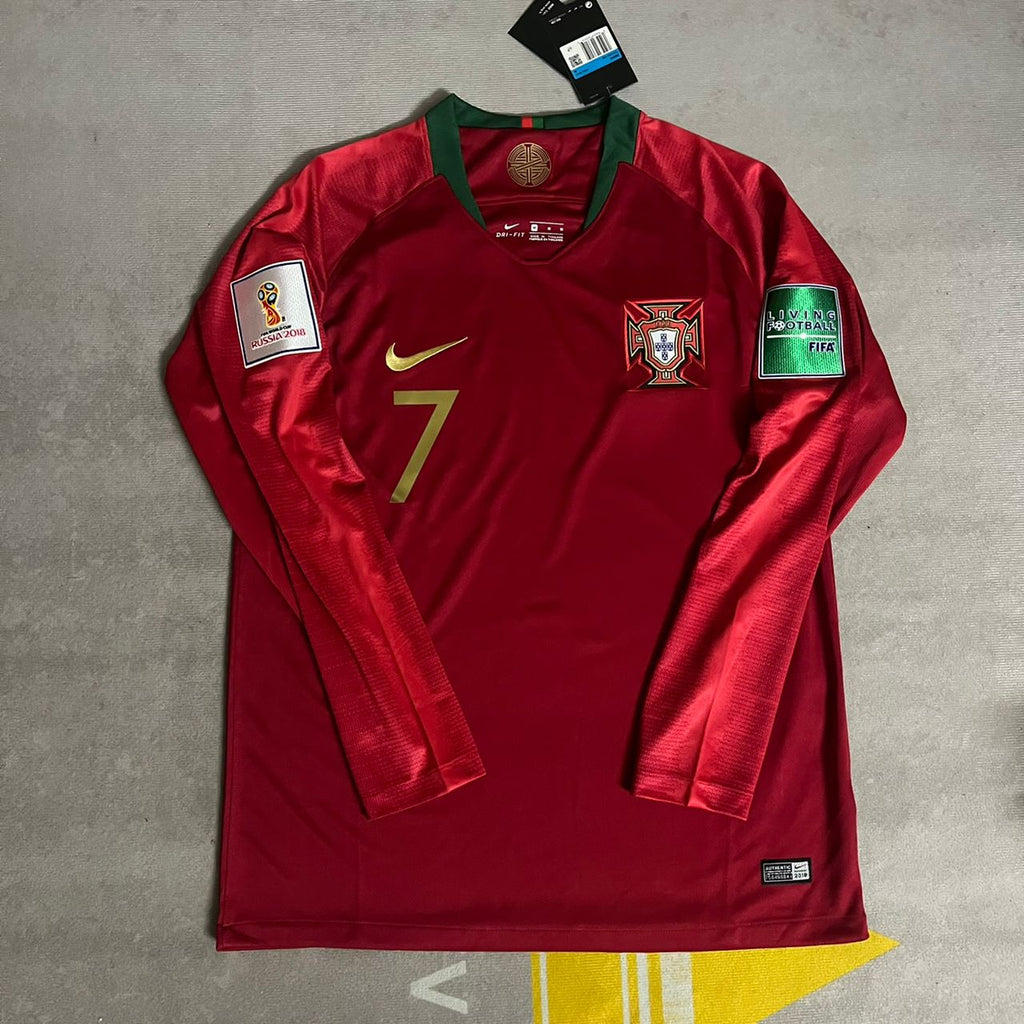 Cristiano Ronaldo Portugal 2018 World Cup Retro Jersey – Front View