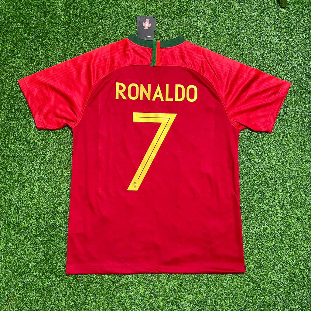 Portugal 2018 Retro Football Jersey – Cristiano Ronaldo – Back View