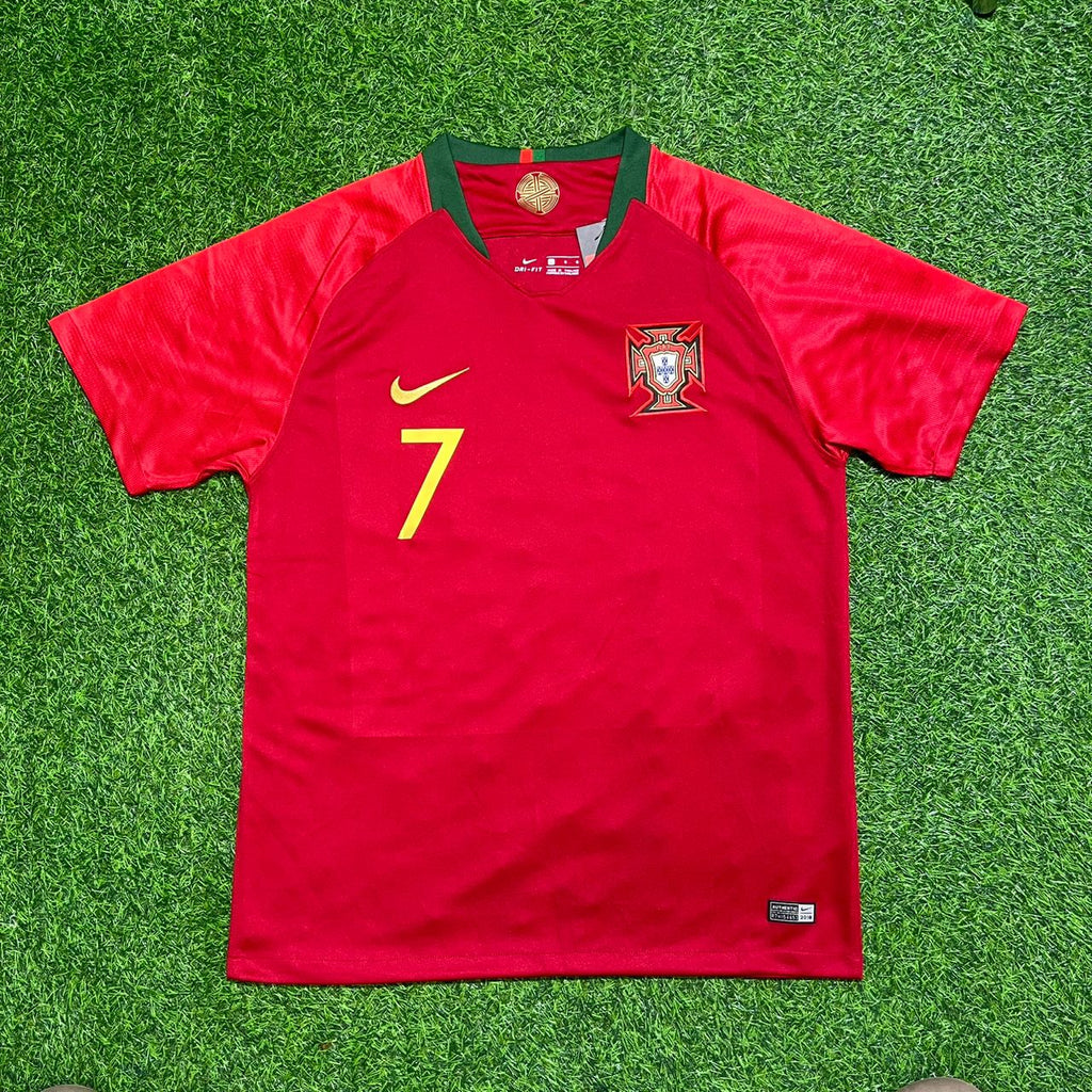 Portugal 2018 Retro Football Jersey – Cristiano Ronaldo – Front View