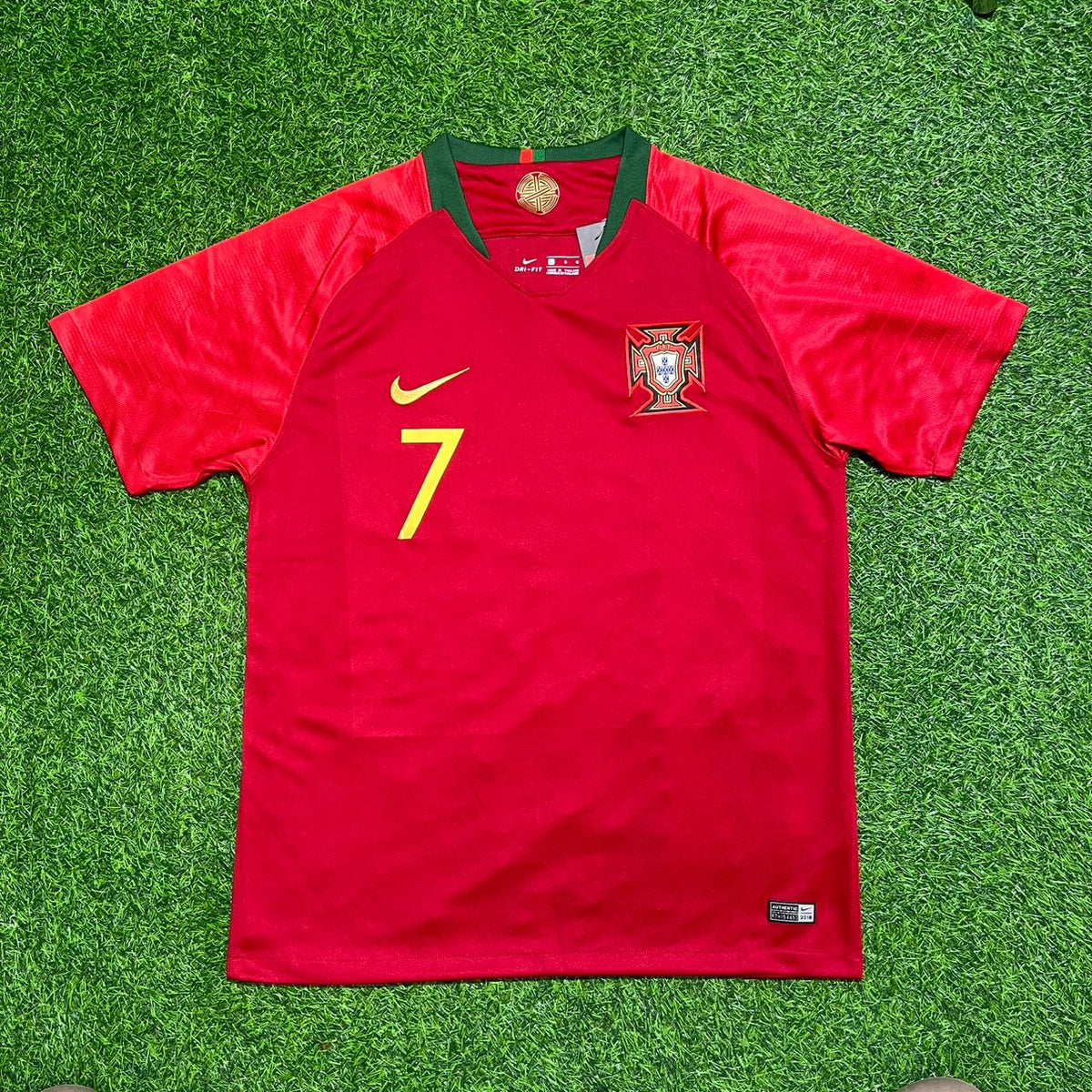 Portugal 2018 Retro Football Jersey – Cristiano Ronaldo – Front View