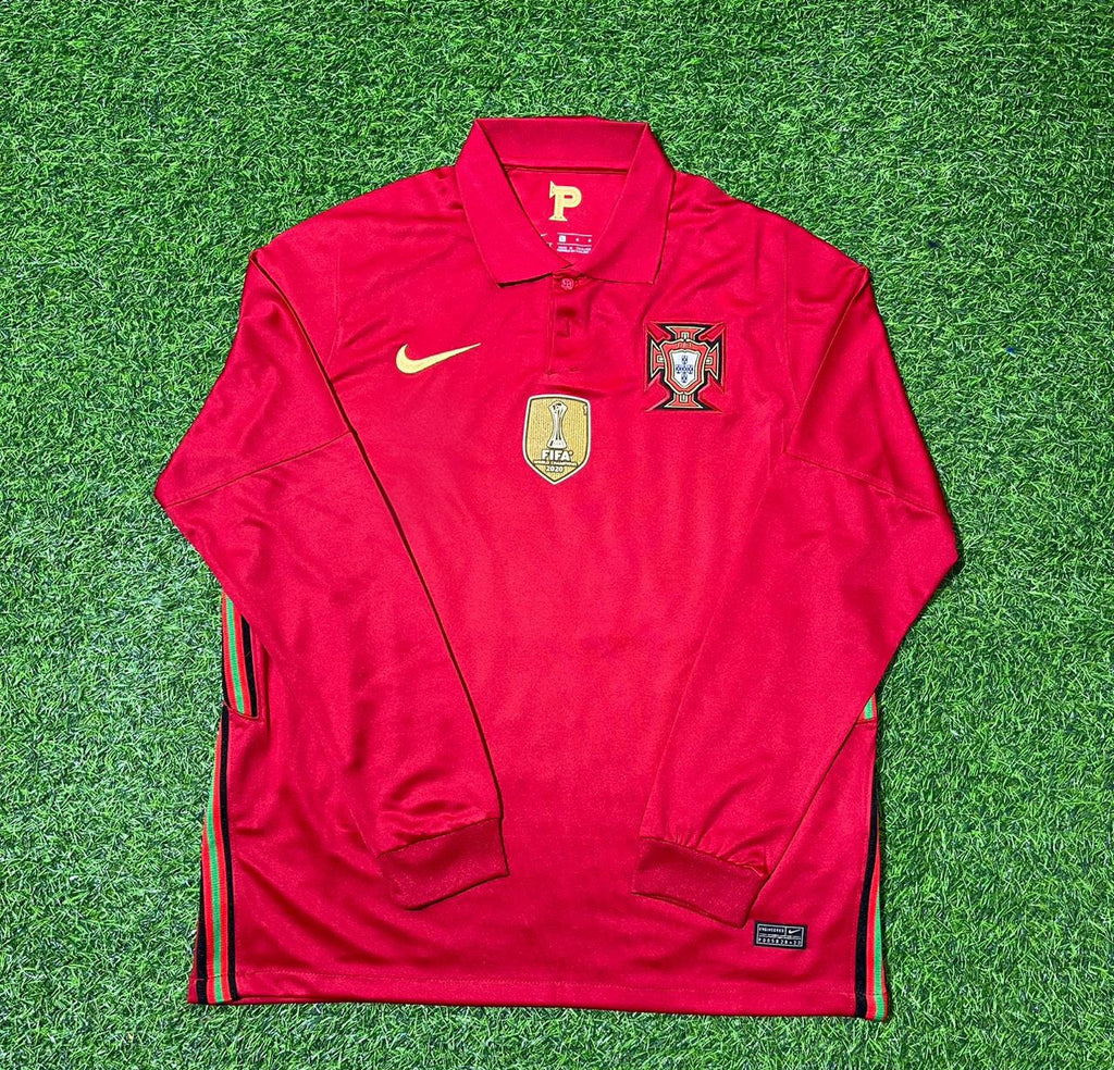 2020 Portugal EURO Pepe Long Sleeve Football Jersey – Front View