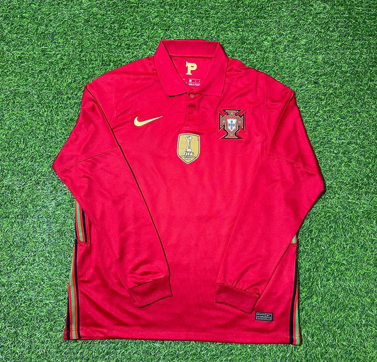 2020 Portugal EURO Pepe Long Sleeve Football Jersey – Front View