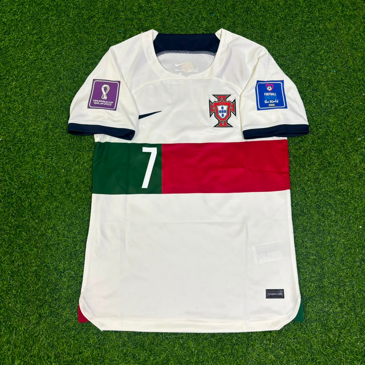 Cristiano Ronaldo Portugal 2022 World Cup Qatar Retro Jersey Trikoy – Front View