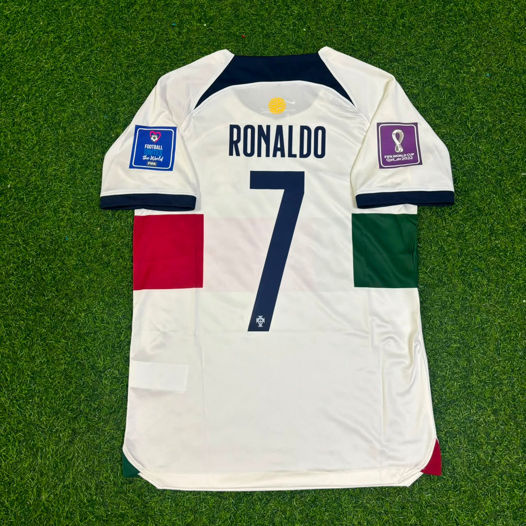 Cristiano Ronaldo Portugal 2022 World Cup Qatar Retro Jersey Trikoy – Back View