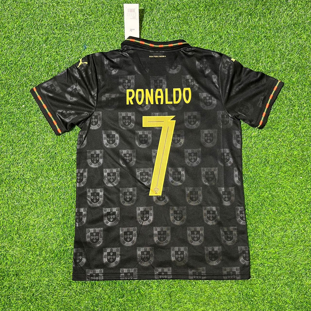 Cristiano Ronaldo Portugal 2025/26 New Season Black Football Jersey – Back View