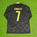 Portugal 2026 New Season Black Long Sleeve Football Jersey – Cristiano Ronaldo – Back View
