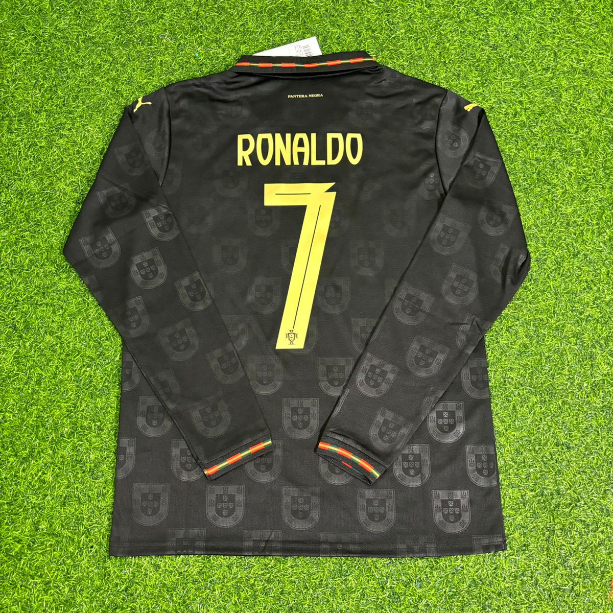 Portugal 2026 New Season Black Long Sleeve Football Jersey – Cristiano Ronaldo – Back View