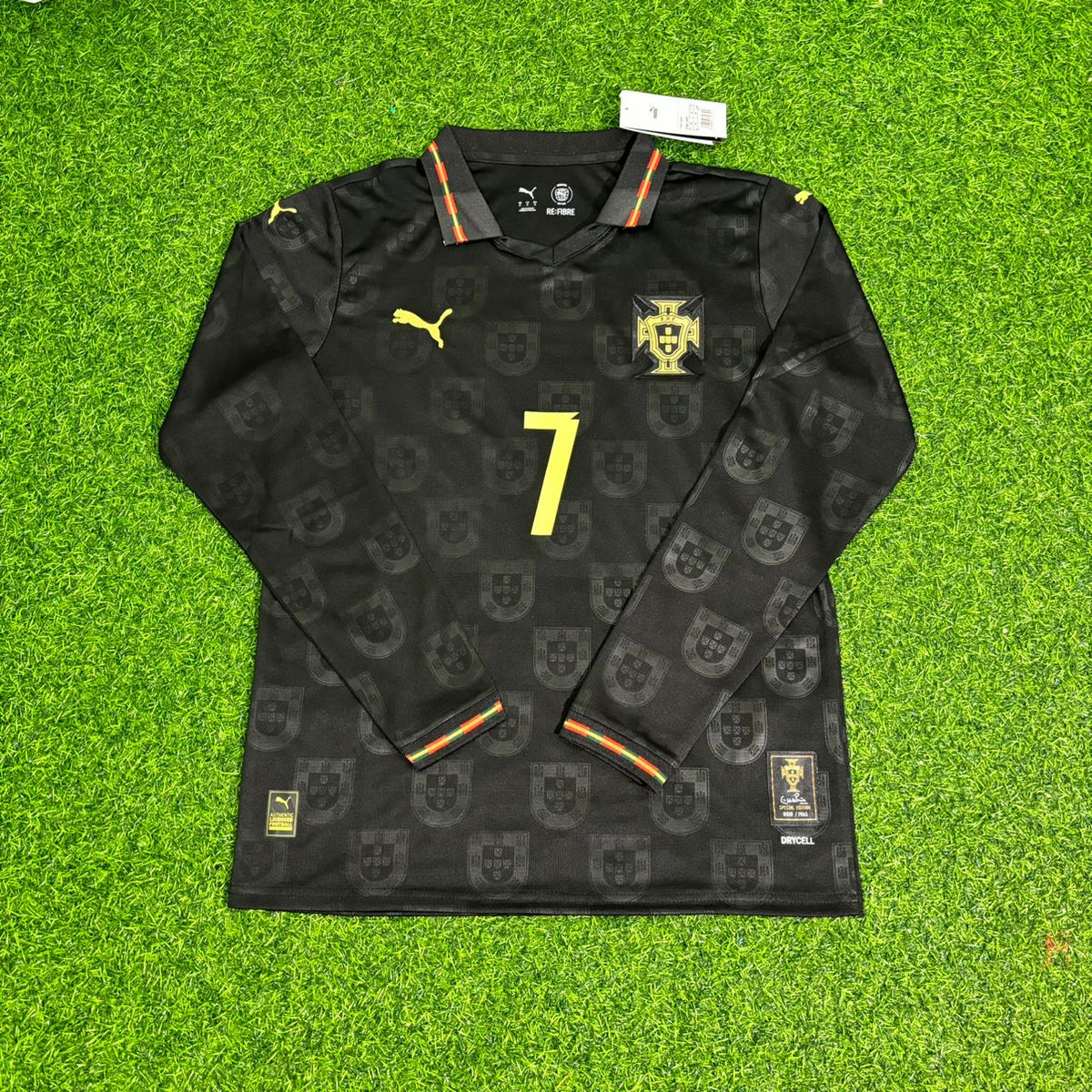 Portugal 2026 New Season Black Long Sleeve Football Jersey – Cristiano Ronaldo – Front View