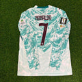 Cristiano Ronaldo Portugal 2026 World Cup Away Special Legacy Patch Long Sleeve Football Jersey – Back View