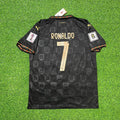 Portugal 2026 World Cup Black Football Jersey – Cristiano Ronaldo #7 – Back View