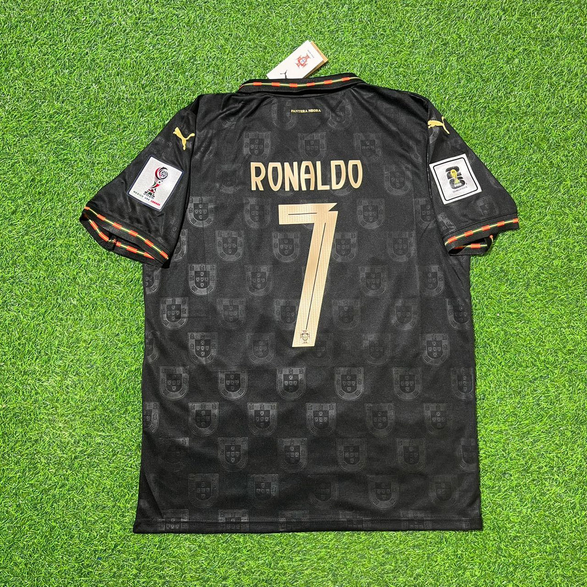 Portugal 2026 World Cup Black Football Jersey – Cristiano Ronaldo #7 – Back View