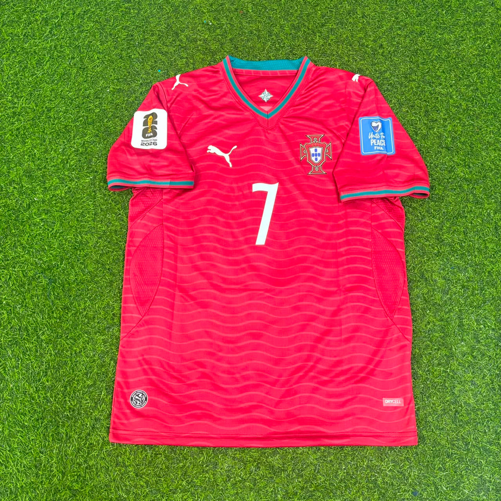 Portugal 2026 World Cup Red Home Football Jersey – Cristiano Ronaldo – Front View