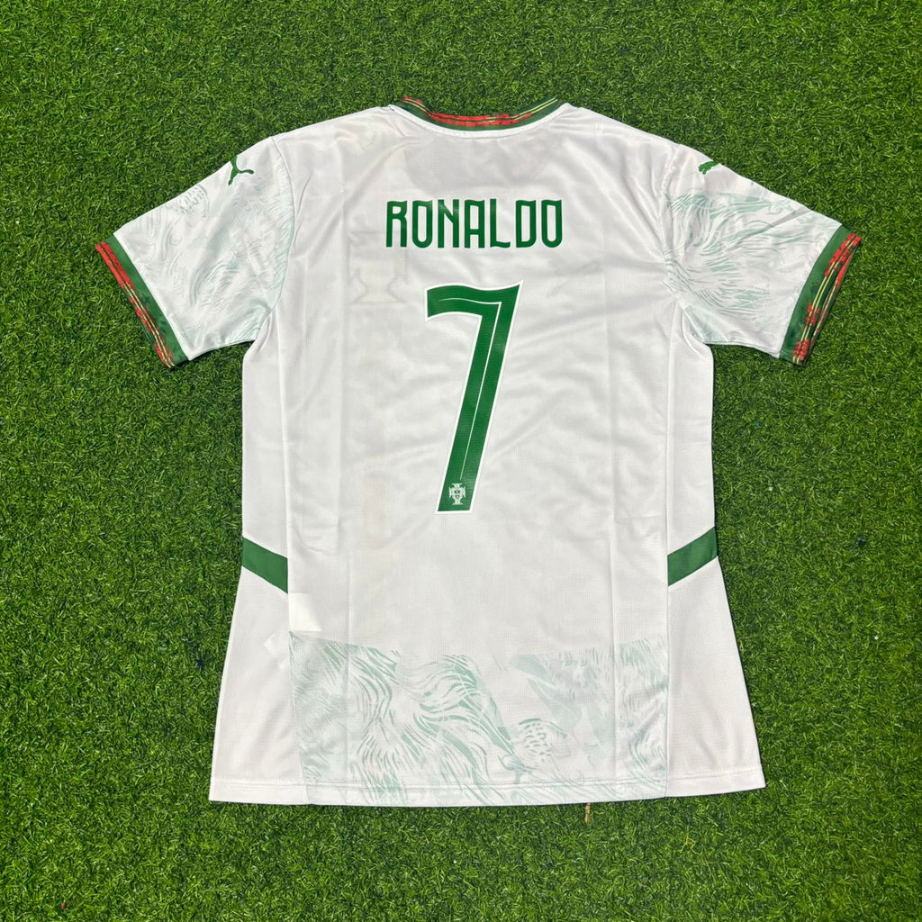 Cristiano Ronaldo Portugal 2026 World Cup White Away Football Jersey – Back View