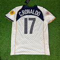 Portugal EURO 2004 Retro White Away Soccer Kit Jersey – Cristiano Ronaldo 17 – Back View