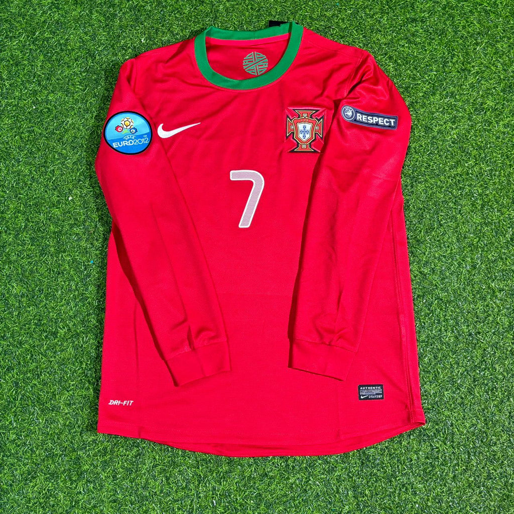 Cristiano Ronaldo Portugal EURO 2012 Long Sleeve Retro Football Jersey – 4