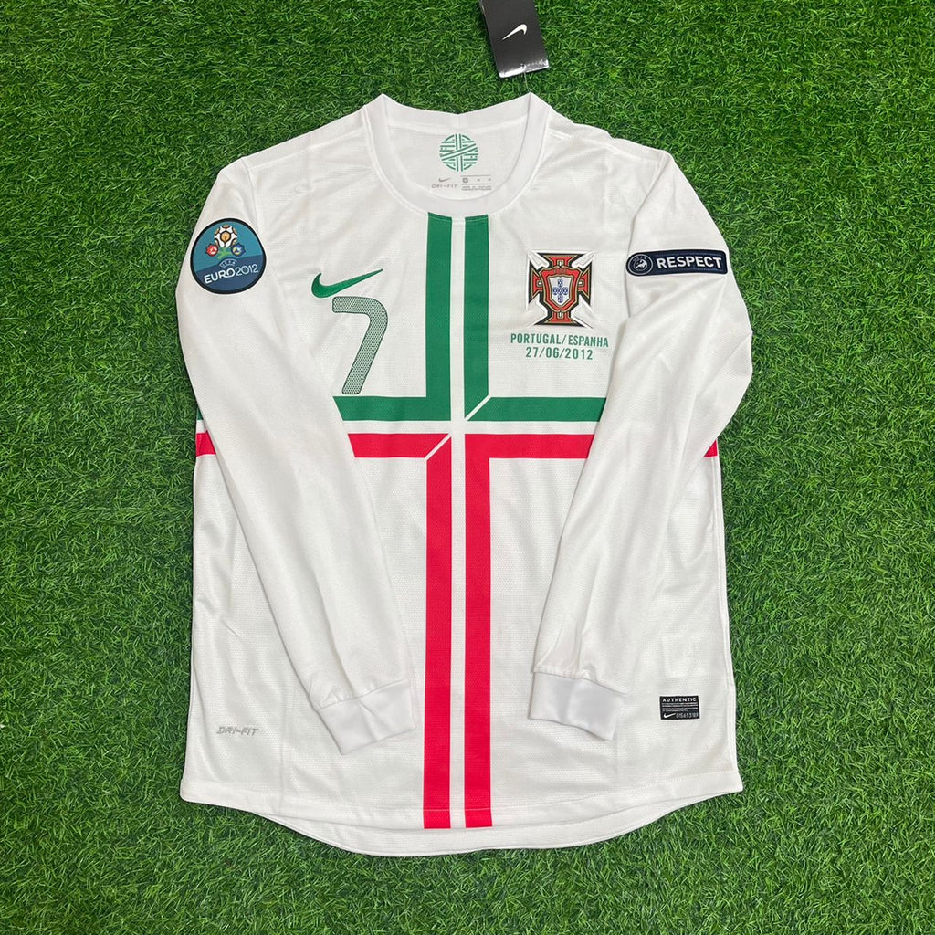 Cristiano Ronaldo Portugal EURO 2012 Long Sleeves Retro Jersey – Front View