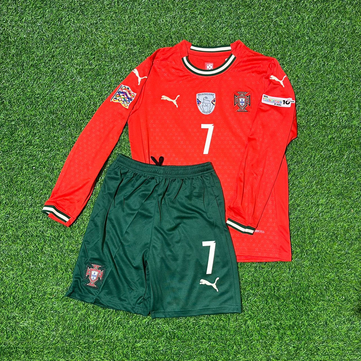 Cristiano Ronaldo Portugal Red Football Jersey – Front View