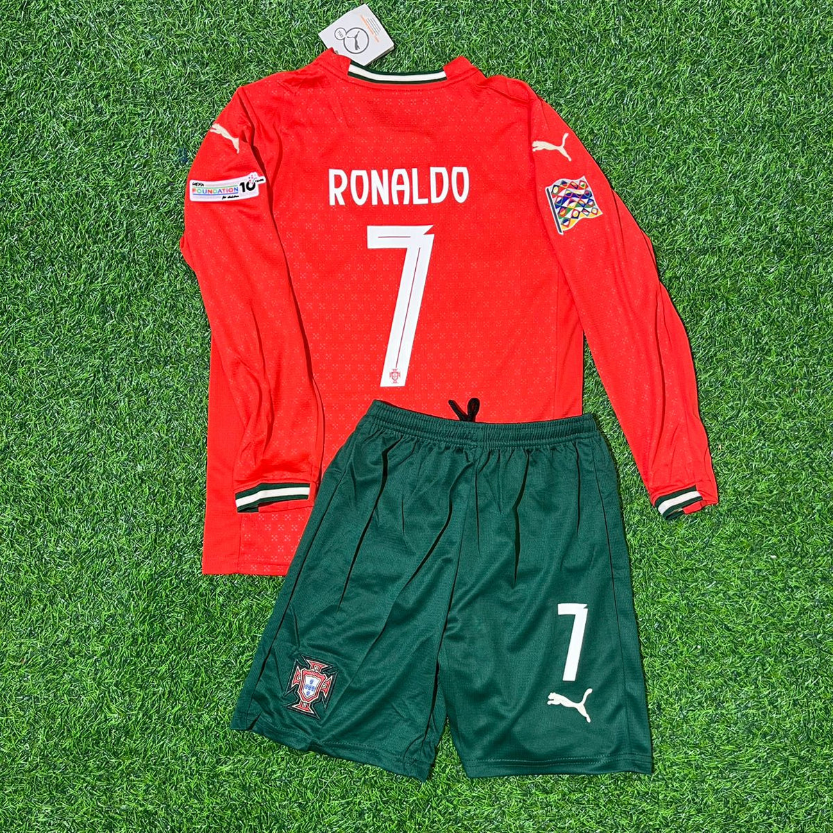 Cristiano Ronaldo Portugal Red Football Jersey – Back View