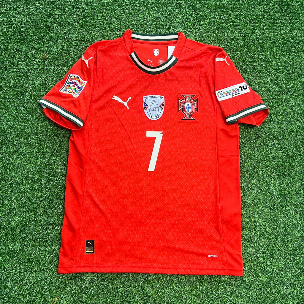 Cristiano Ronaldo Portugal UEFA Nations League Winner Red Jersey – Front View