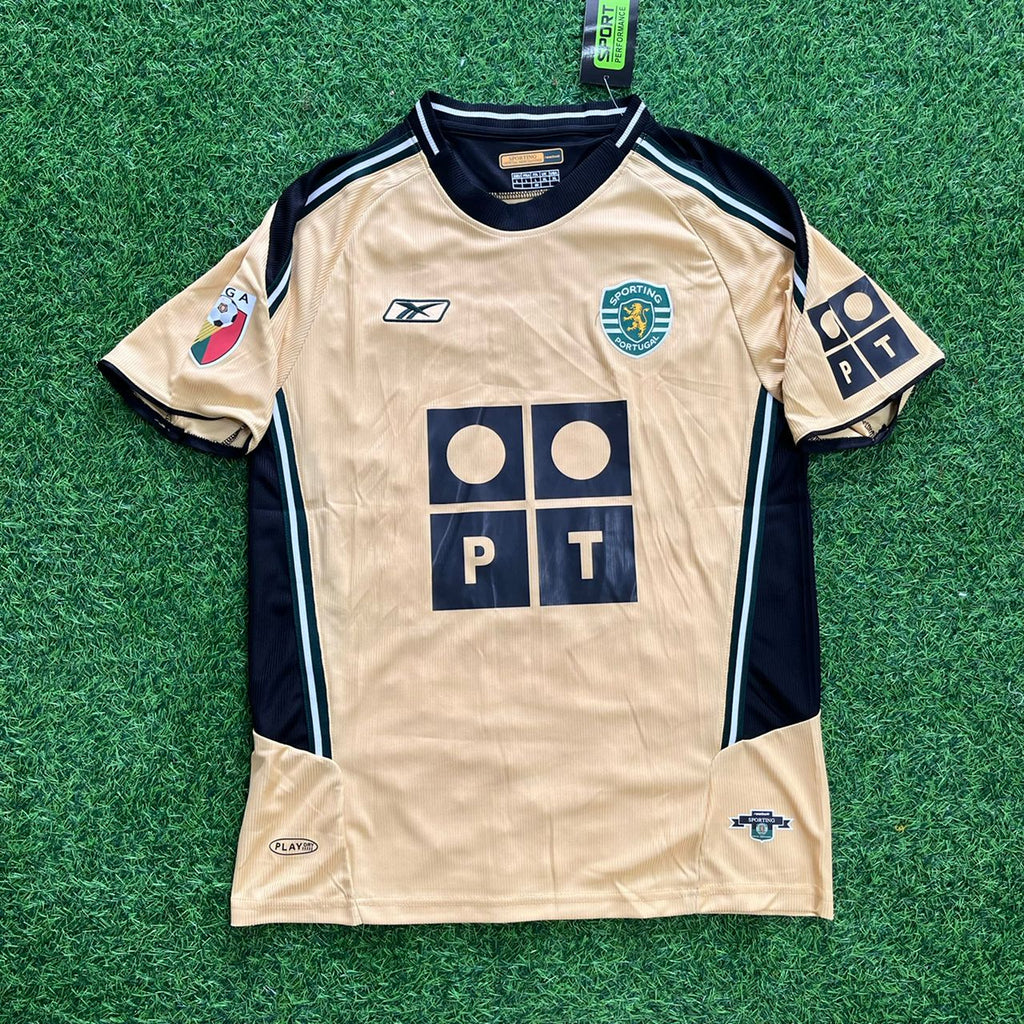 Cristiano Ronaldo Sporting CP 2003 Debut Retro Football Jersey – Front View