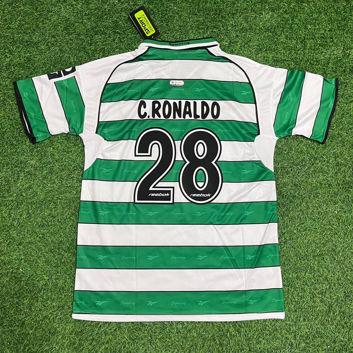 Cristiano Ronaldo Sporting CP Debut Retro Football Jersey Collection – Back View