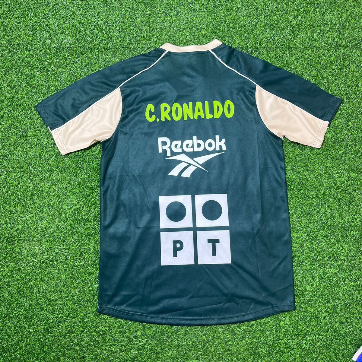 Cristiano Ronaldo Sporting Lisbon Retro Football Jersey Collection – Back View