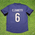 1998/99 Cristiano Zanetti #6 Inter Milan Home Retro Football Jersey – Back View