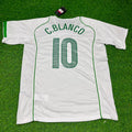 1998 Mexico Cuauhtémoc Blanco Away White Retro Football Jersey – Back View