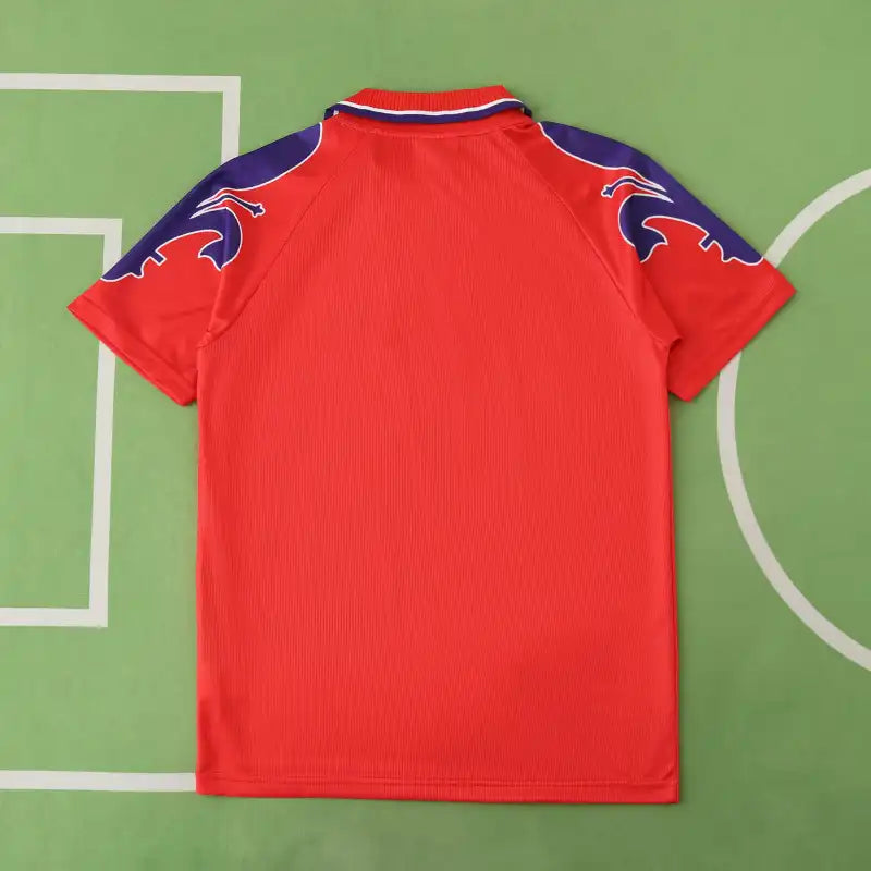 ACF Fiorentina 95/96 Season Red Third Retro Jersey – Detailed View