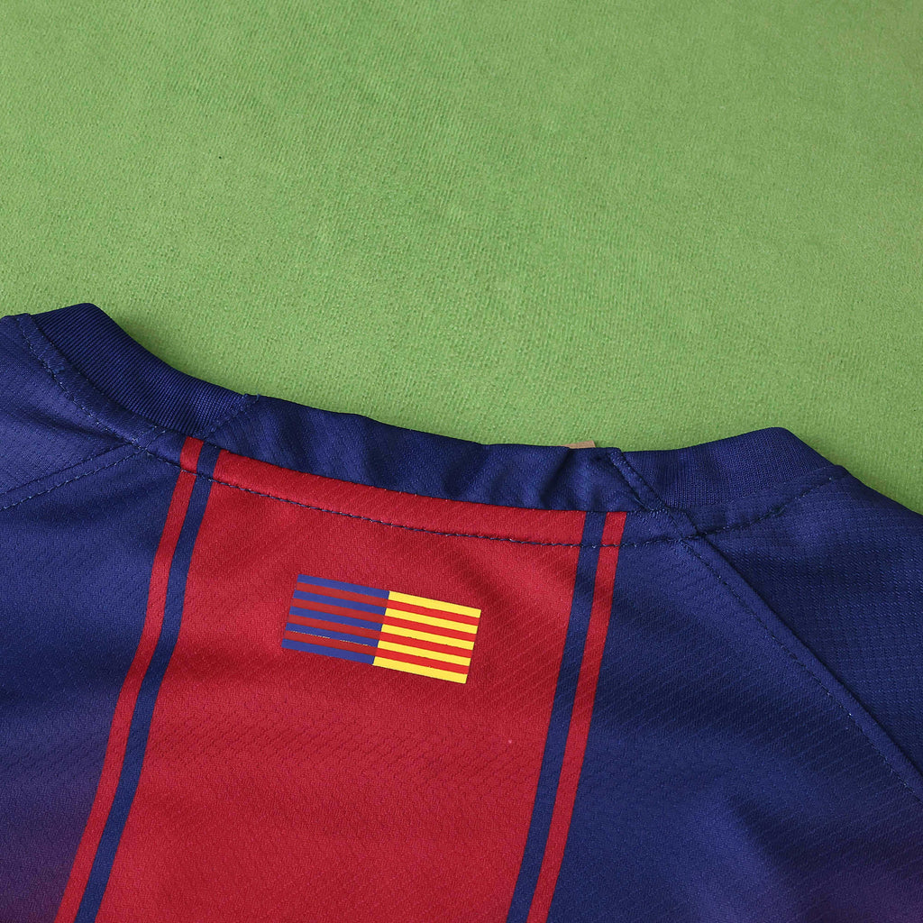 FC Barcelona 2025-2026 Season Home Long Sleeve Football Jersey Trikot Maillot V4