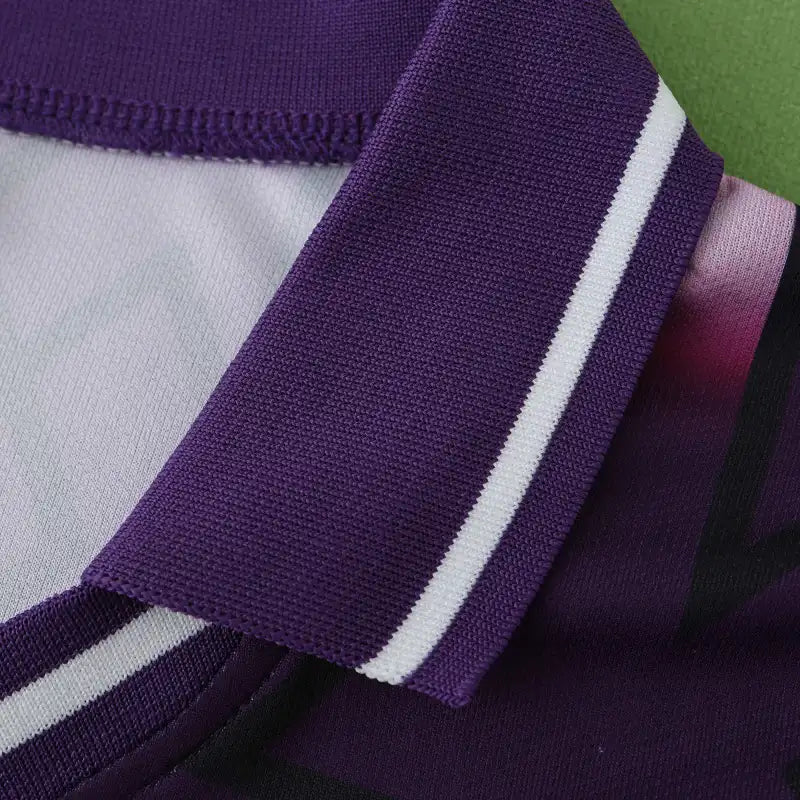 1992 Michael Laudrup #8 Fiorentina 1993 Away Purple Retro Vintage Football Jersey – Detailed View