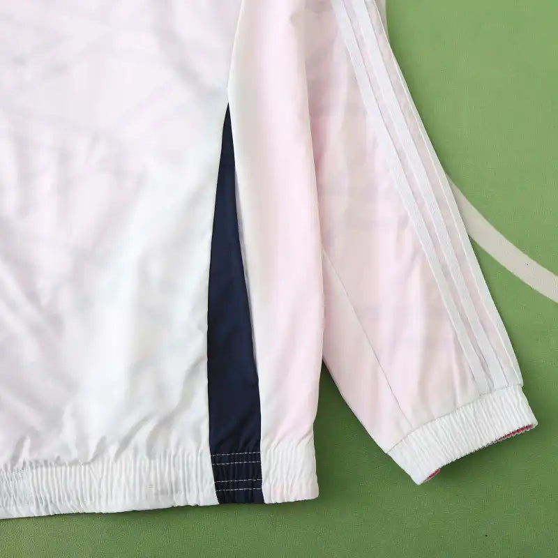 Germany Deutschland Double Sides Windbreaker - Reversible Jacket White Pink – 9