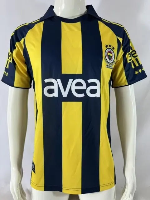 2008/09 Fenerbahçe White Retro Football Jersey – Back View