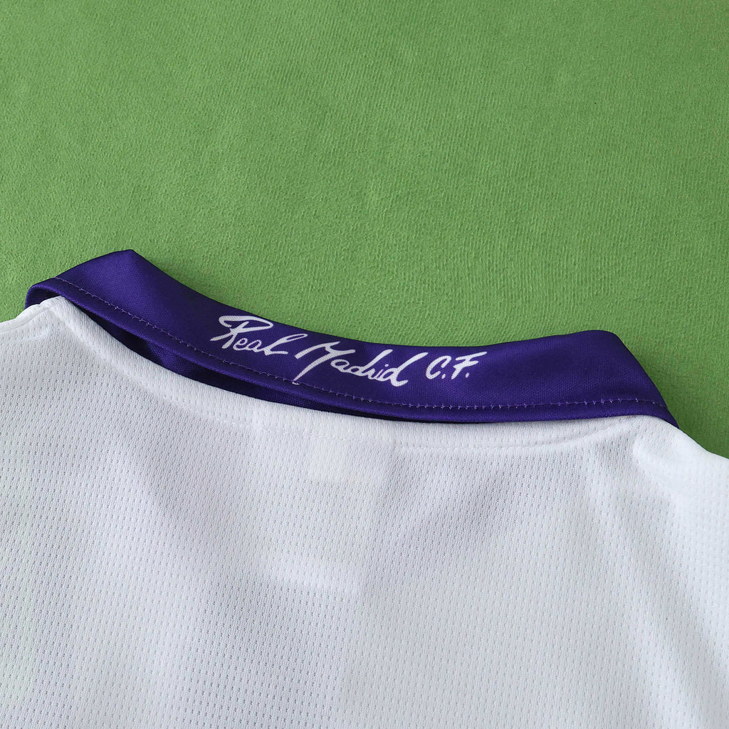 Real Madrid C.F. 1997-1998 Season Kids Home Retro Football  Jersey Trikot Maillot V4