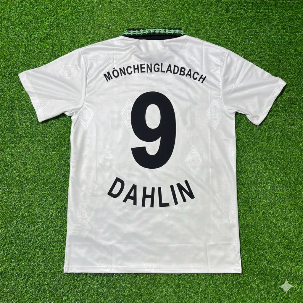 1995/96 Martin Dahlin Borussia Mönchengladbach Retro Fußballtrikot Jersey – Back View