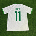 Ireland Vintage Special Edition White Football Jersey – Damien Duff 11- – Back View