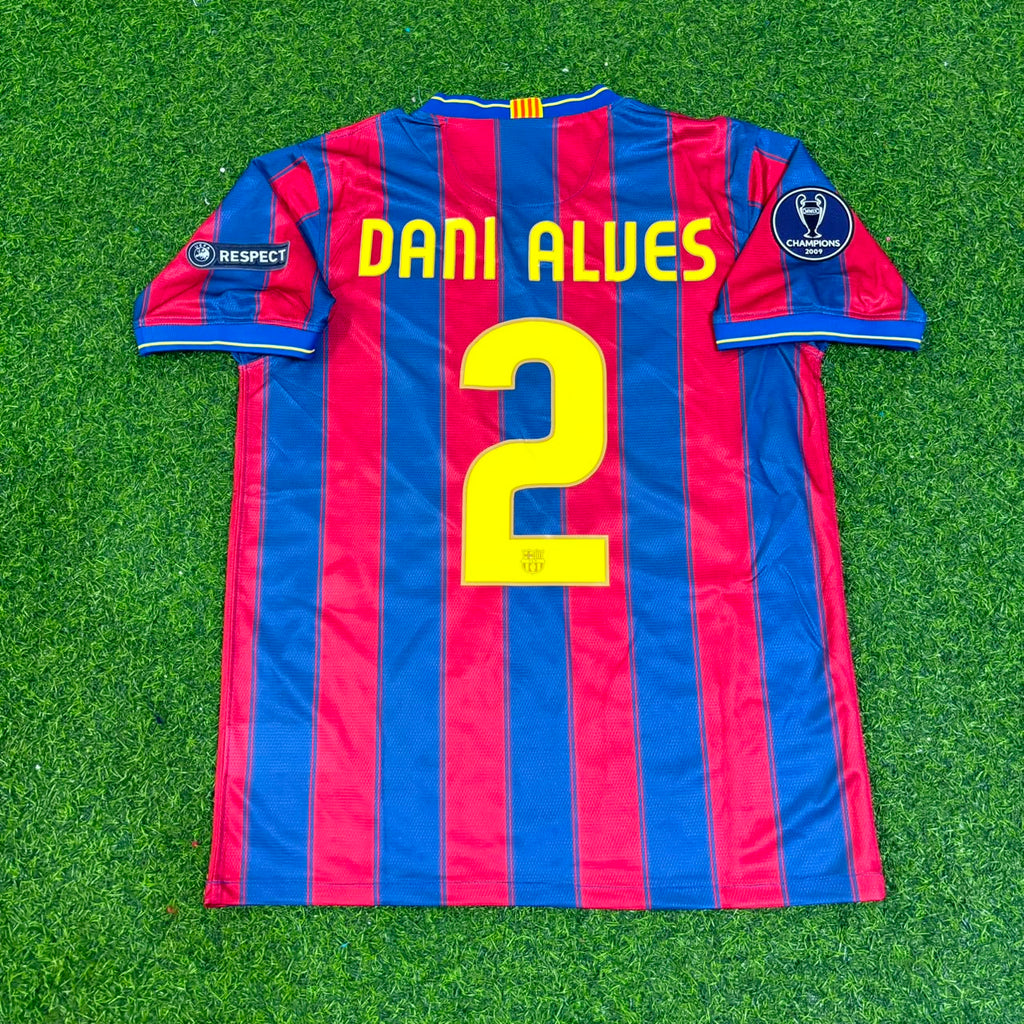 Dani Alves Barcelona Retro Jersey – Back View