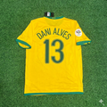 Dani Alves #13 Brazil 2006 World Cup Jersey – Back View