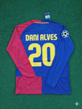 Barcelona 2009 Champions League Final Retro Jersey – Dani Alves – Back View
