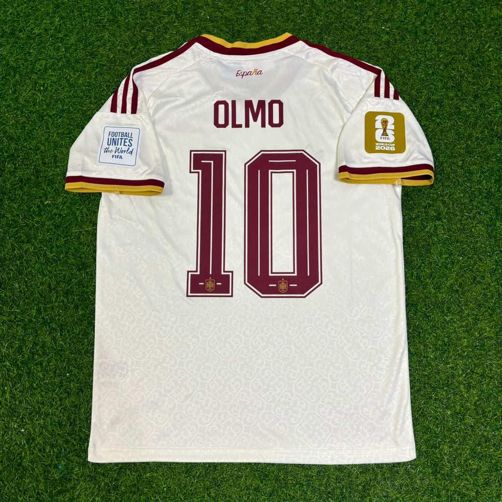 Dani Olmo #10 Spain 2026 World Cup Away Jersey – Back View