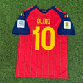 Dani Olmo #10 Spain Two Star 2026 World Cup Champions Home Jersey – Back View