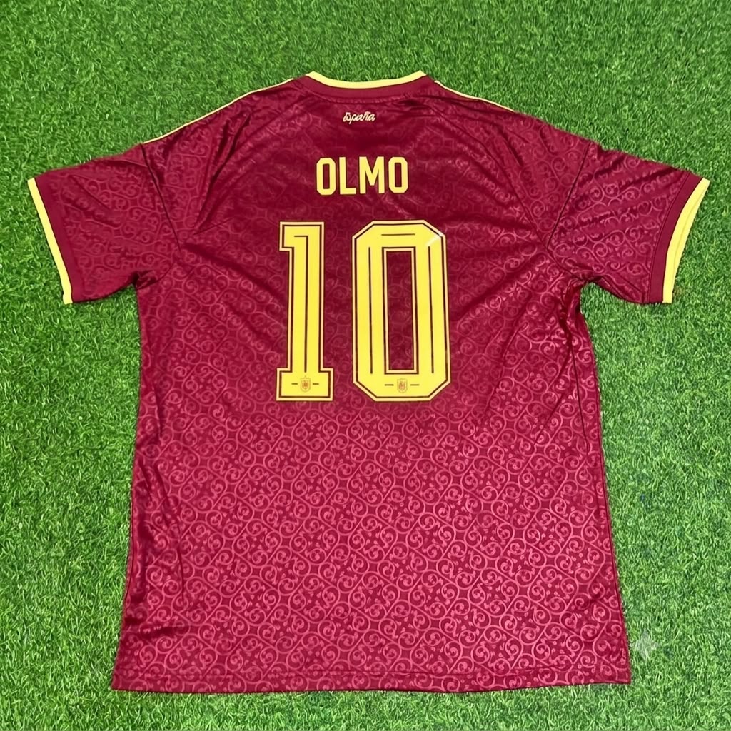Dani Olmo Spain 2026 World Cup Special Edition Football Jersey – Back View