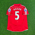 2007/08 Daniel Agger Liverpool Premier League Football Jersey – Back View